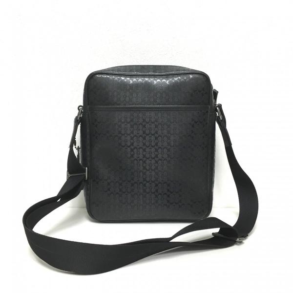 美品 COACH ／ コーチ F70848 PVC素材エンボスミニシグネチャー柄 