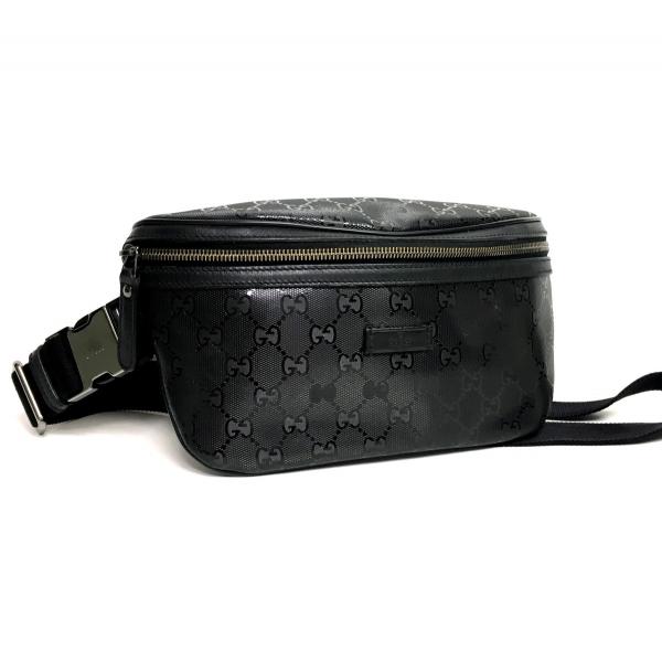 美品 GUCCI ／ グッチ GGインプリメ ウエストバッグ PVCレザー
