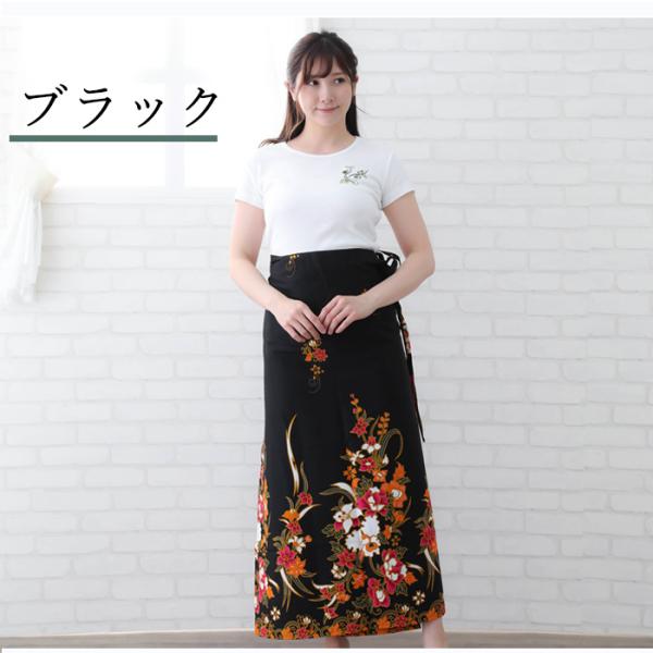 希少　ANN DEMEULEMEESTER　総柄　巻きスカート　パレオ　ブラック 希少 ANN DEMEULEMEESTER 総柄 巻きスカート パレオ ブラック