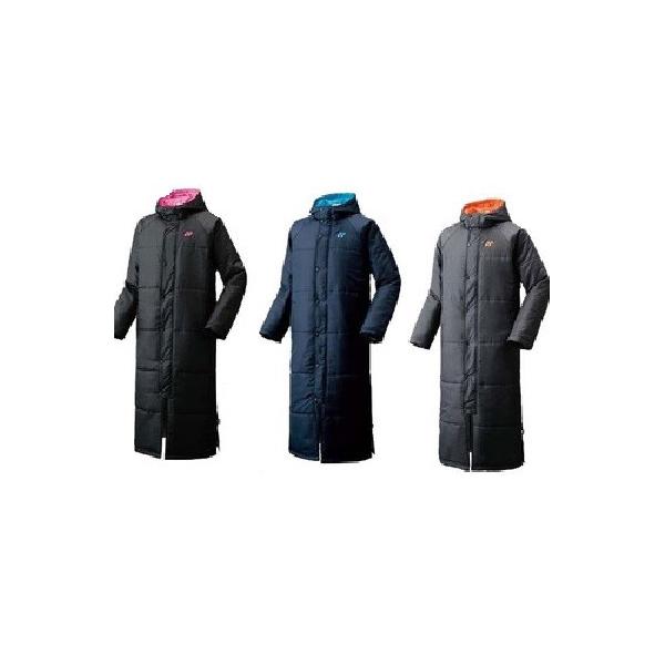 YONEX フード付きロングダウンジャケット L ブラック YONEX ヨネックス ユニ ベンチコート. 90073 男女兼用 ロング