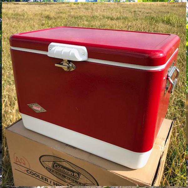 コールマン スチールベルトクーラー54QT レッド コールマン