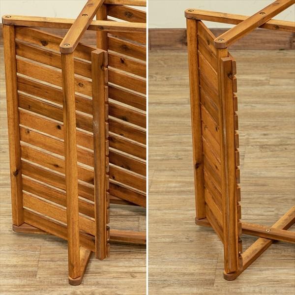 ラック 棚 折りたたみ すのこ棚 ナチュラル 完成品 省スペース