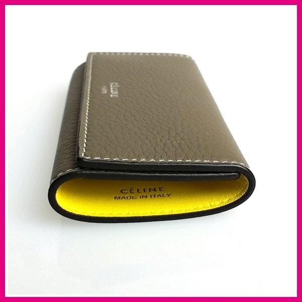 セリーヌ CELINE キーケース 6連 新作 スリ SOURIS グレージュ