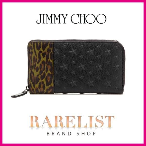 ジミーチュウ JIMMY CHOO 財布 長財布 ラウンドジップ 新作 ブラック 