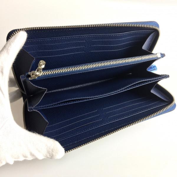 Louis Vuitton 長財布 ネイビー/ブルー ルイヴィトン LOUIS VUITTON 財布 長財布 アンディゴブルー