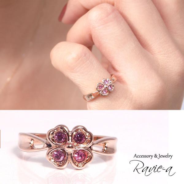 キンモクセイ❤グラデーションバンビと手染めビーズのキーリング兼