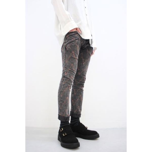 SHAREEF / CHEMICAL DENIM JQ SKINNY PANTS＜ケミカルデニムジャガード 