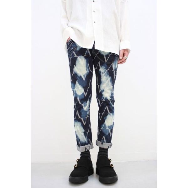 SHAREEF / CHEMICAL DENIM JQ SKINNY PANTS＜ケミカルデニム