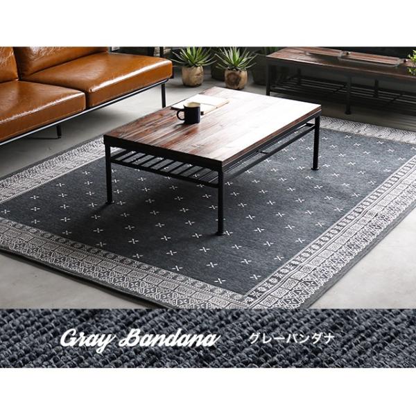カーペット 190×240cm おしゃれ ラグ ラグマット バンダナ