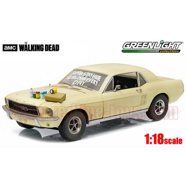 アメ車ミニカー グリーンライト 1967 フォード マスタング w/ Massage
