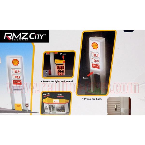 アメ車ミニカー RMZ CITY ジオラマ SHELL サービスステーション