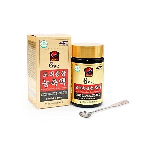 高麗人参 大韓紅参振興公社 6年根高麗紅参濃縮液 エキス 240g 1本