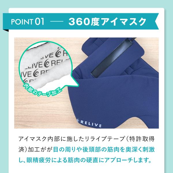 リライブ アイマスク （春夏用 通年用 リライブキャップ） 3点セット Amazon.co.jp: リライブ アイマスク [春夏用] メッシュタイプ
