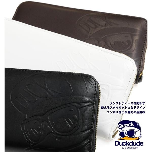 DUCK DUDE 財布 ダックデュード 長財布 エンボス加工 アヒル