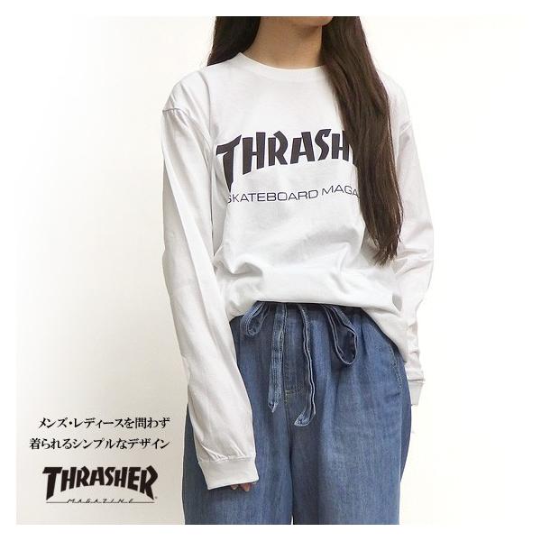 THRASHER Tシャツ ロゴ 長袖Tシャツ スラッシャー ロンT メンズ