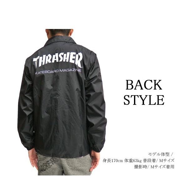 スラッシャー コーチジャケット メンズ THRASHER ナイロンジャケット 