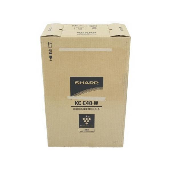 未使用 【中古】 SHARP シャープ KC-E40-W 加湿 空気清浄機 高濃度