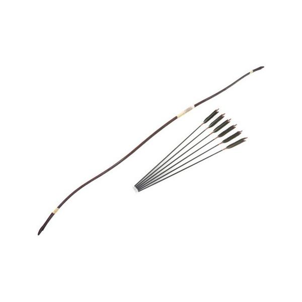 中古】 良好 直心 JIKISHIN 弓 矢 6本 弓袋 ケースセット 弓道 