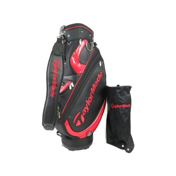 【TaylorMade】キャディバッグ ブラック×レッド　中古良品 TaylorMade (テーラーメイド) STEALTH キャディバッグ レッド×ブラック