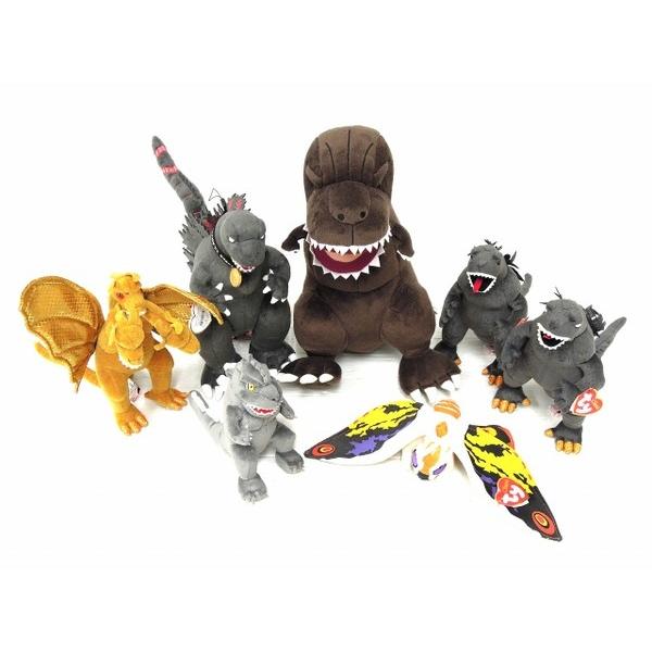 中古】 中古 ゴジラ ぬいぐるみセット 希少品あり 7体セット GODZILLA 