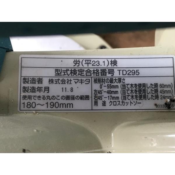 中古】 makita マキタ クロスカットソー スライド式丸ノコ TD295 中古 S4109316 /【Buyee】