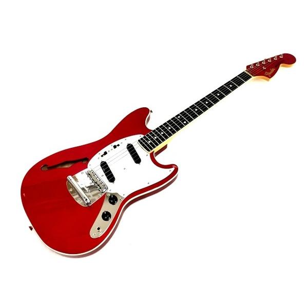 美品 【中古】 Fender Japan Mustang Thinline Candy Apple Red ...