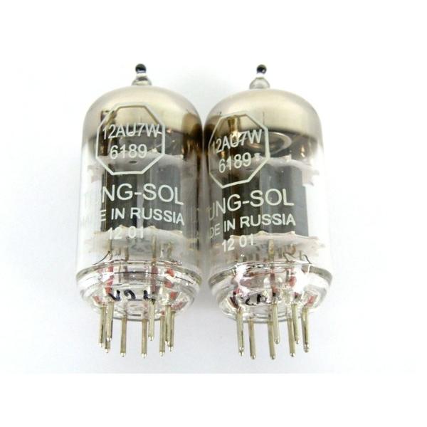 中古】 ジャンク 真空管 12AU7W 6189 TUNG-SOL製 MADE IN RUSSIA 2本