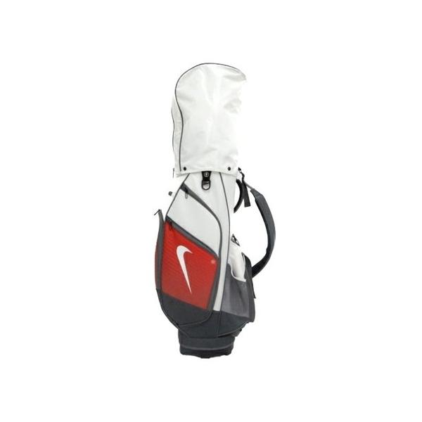 NIKE GOLF ナイキ キャディバッグ９型【ホワイト/レッド/グレー】中古！ 大勧め NIKE GOLF ナイキ キャディバッグ9型【ホワイト/レッド/グレー