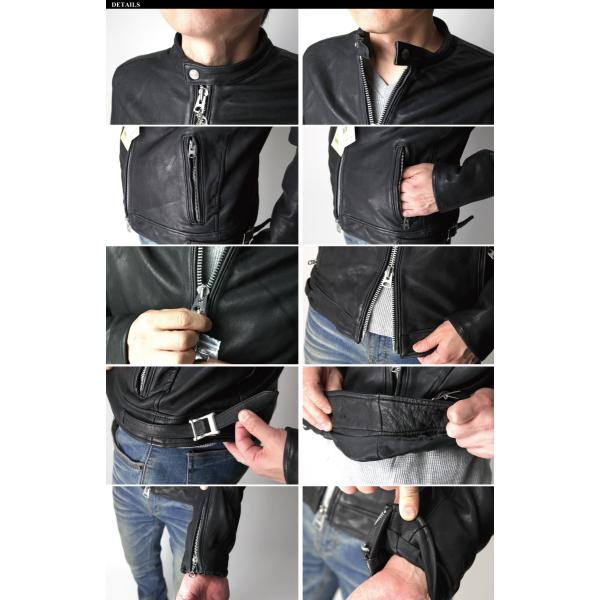 アビレックス) AVIREX シープ ライダース ジャケット 革ジャン