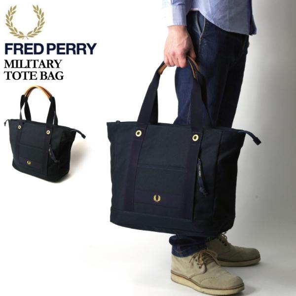 フレッドペリー) FRED PERRY ミリタリー トートバッグ ショルダーバッグ /【Buyee】