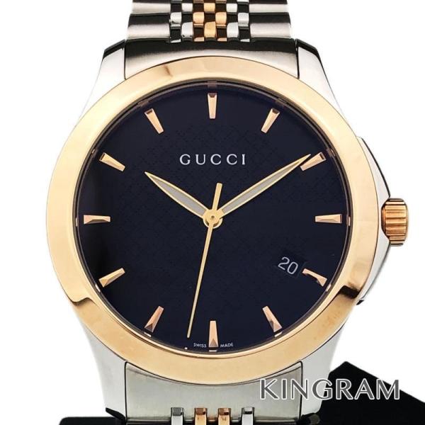 グッチGUCCI 126.4 GタイムレスRef.YA126410 クォーツメンズ腕時計ec