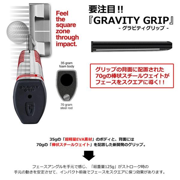 パター用】GRAVITY GRIP (グラビティグリップ) パターグリップ EVNROLL