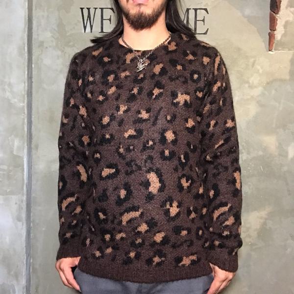 GANGSTERVILLE RISE ABOVE - MOHAIR SWEATER (BROWN) ギャングスター