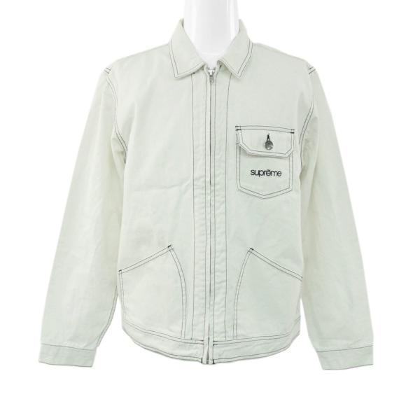 Contrast stitch work outlet jacket