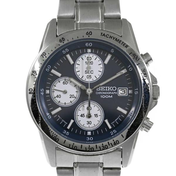 セイコークロノグラフクォーツ時計/7T92-0DW0/シルバー/SEIKO/RF4
