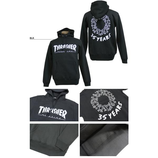 スラッシャー THRASHER スエット パーカ パーカー ブラック 黒