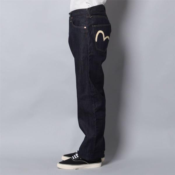 エヴィス）EVISU 9001赤耳ワイドストレートデニムパンツ ホワイト 