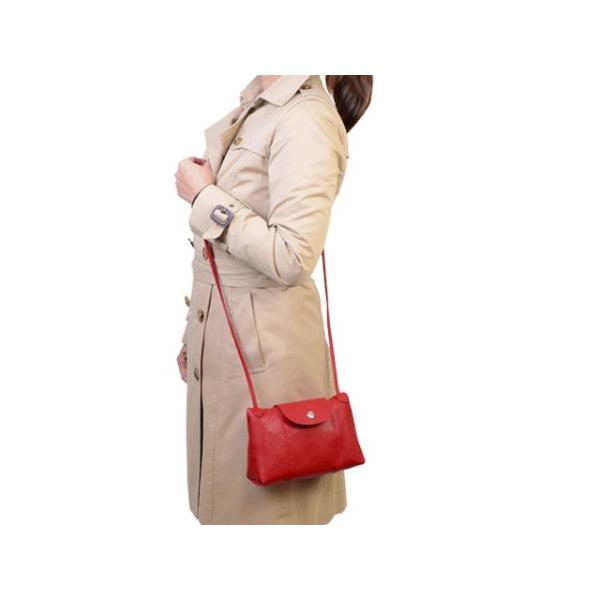 Longchamp Le Pliage Cuir Crossbody Cherry Red 1061 737 045