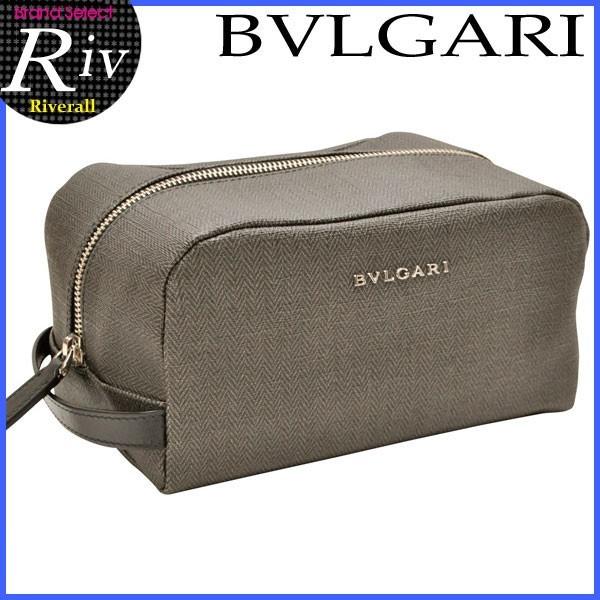 ブルガリBVLGARI ポーチメンズトラベルポーチセカンドバッグ33400