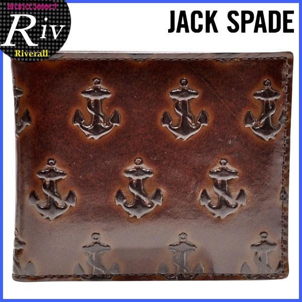 ジャックスペード JACK SPADE メンズ 財布 二つ折り財布 レザー