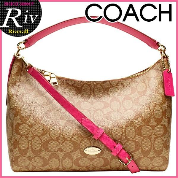 ✨極美品✨Coach ハンドバッグ F34899 ショルダーバッグ　ピンク コーチ バッグ COACH ハンドバッグ ワンショルダー 2way シグネチャー