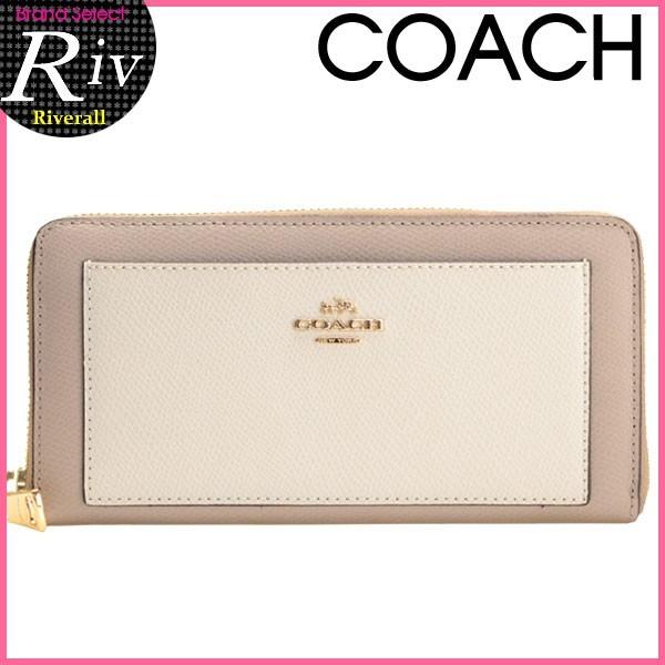 財布　coach コーチ 財布 COACH レディース 長財布 ラウンドファスナー バイカラー
