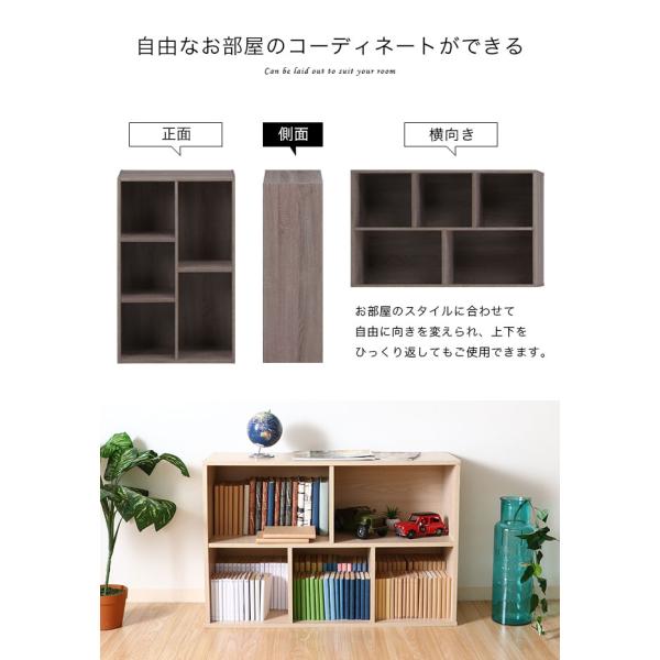 カラーボックス 本棚 収納ボックス 収納棚 書棚 2段 3段 A4対応 縦 横