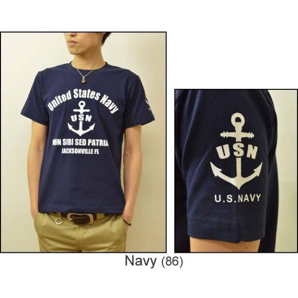 U.S. NAVY FL オリジナルネイビー ミリタリープリント 半袖Tシャツ