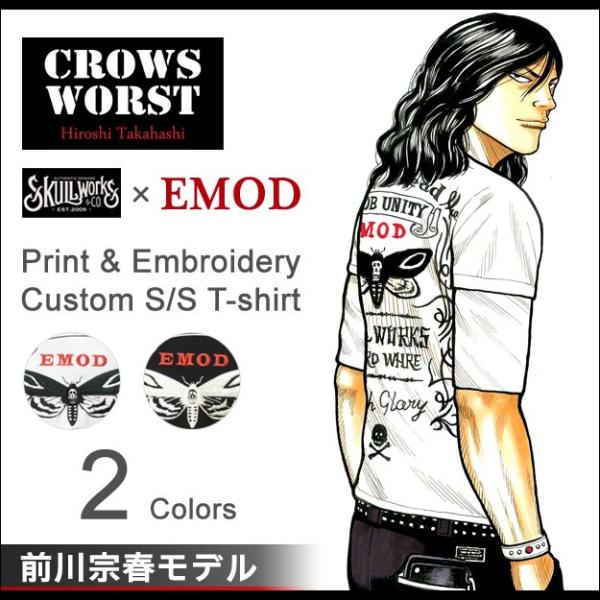 CROWS×WORST クローズ×ワースト 刺繍 プリント カスタム 半袖 Tシャツ 
