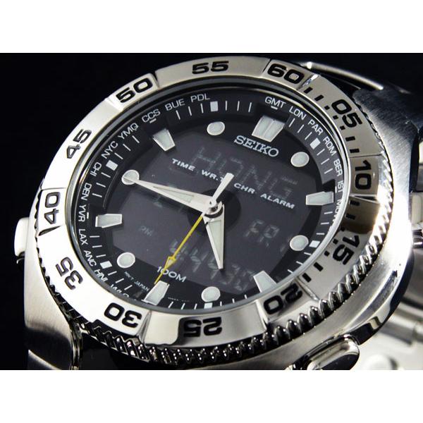 セイコー ワールドタイマー 6M15-0020 クロノグラフ クォーツ メンズ 