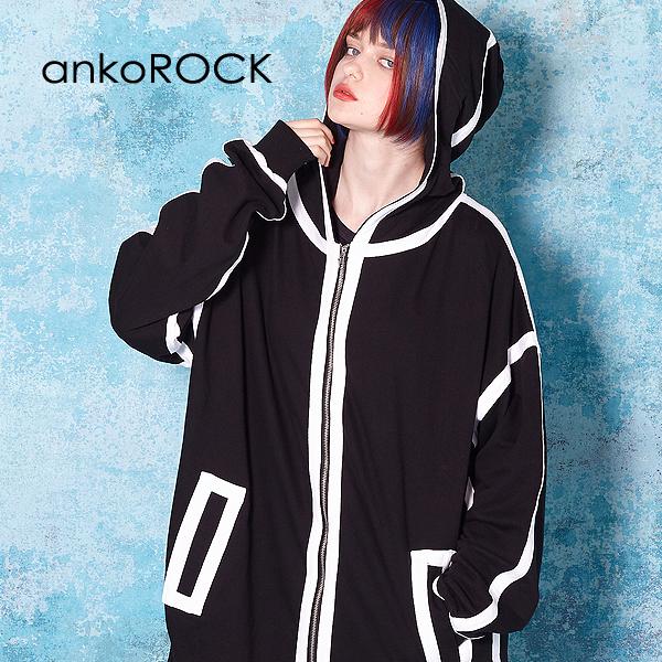 ankoROCK アンコロック パーカー メンズ ジップパーカー レディース