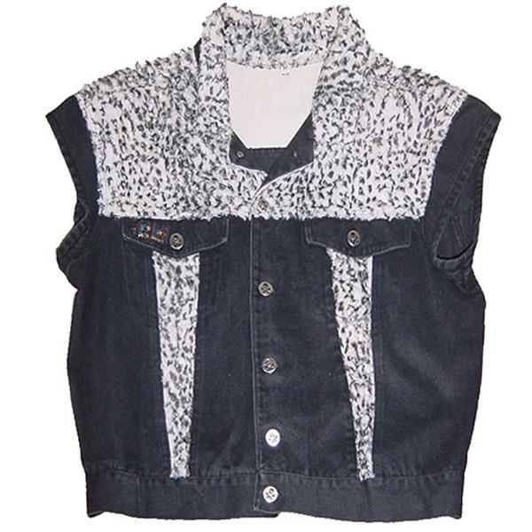 JOHNSONS・LA ROCKA! VINTAGE Waistcoat Leopard×BLACK 2TONE ラロッカ 
