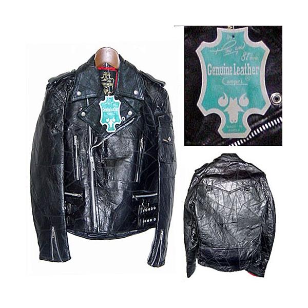 CAMPRI VOLTA Patchwork Leather Riders Jacket ビンテージ カンプリ