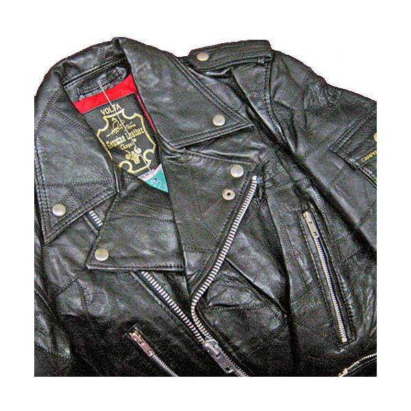 CAMPRI VOLTA Patchwork Leather Riders Jacket ビンテージ カンプリ